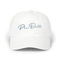 Cursive Dad Hat White | Embroidery