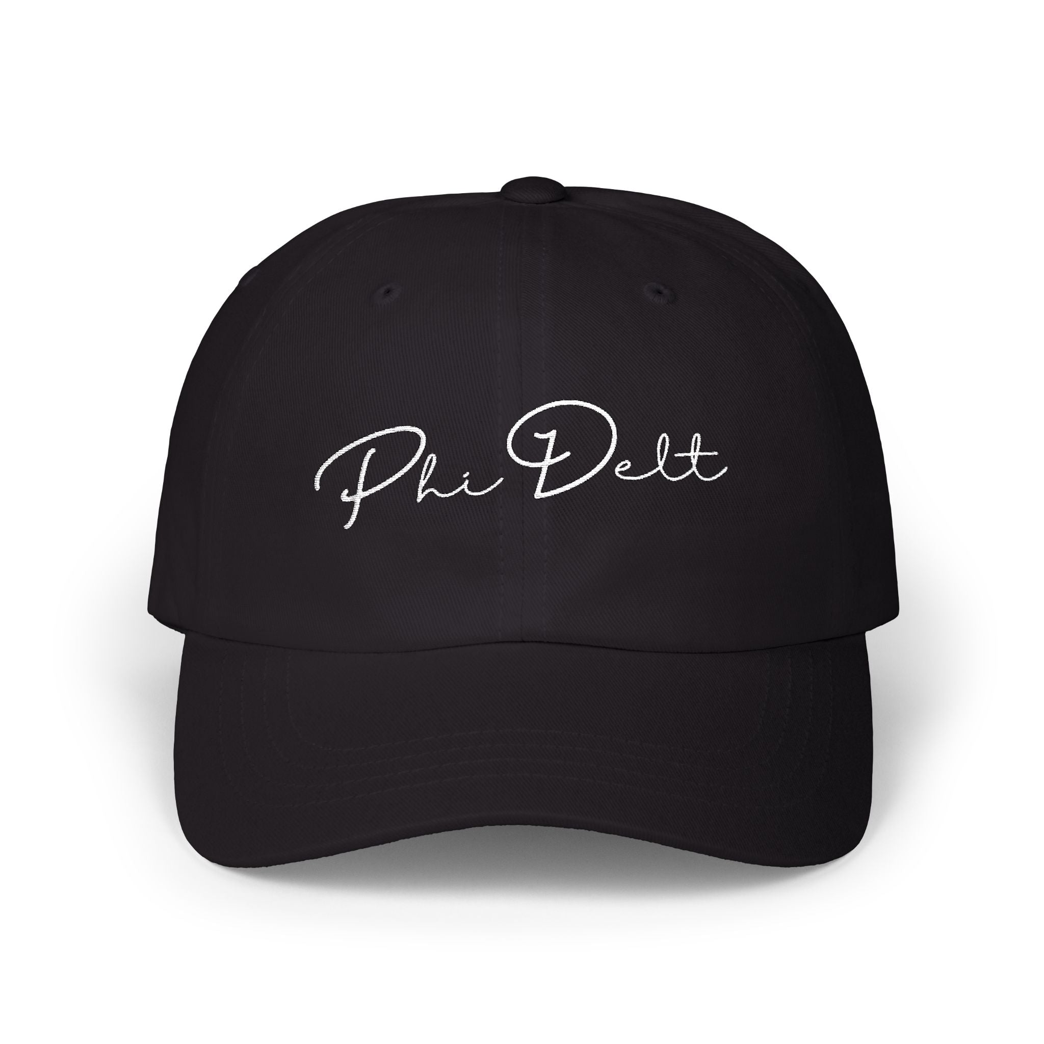 Blue/Black Cursive Dad Hat | Embroidery