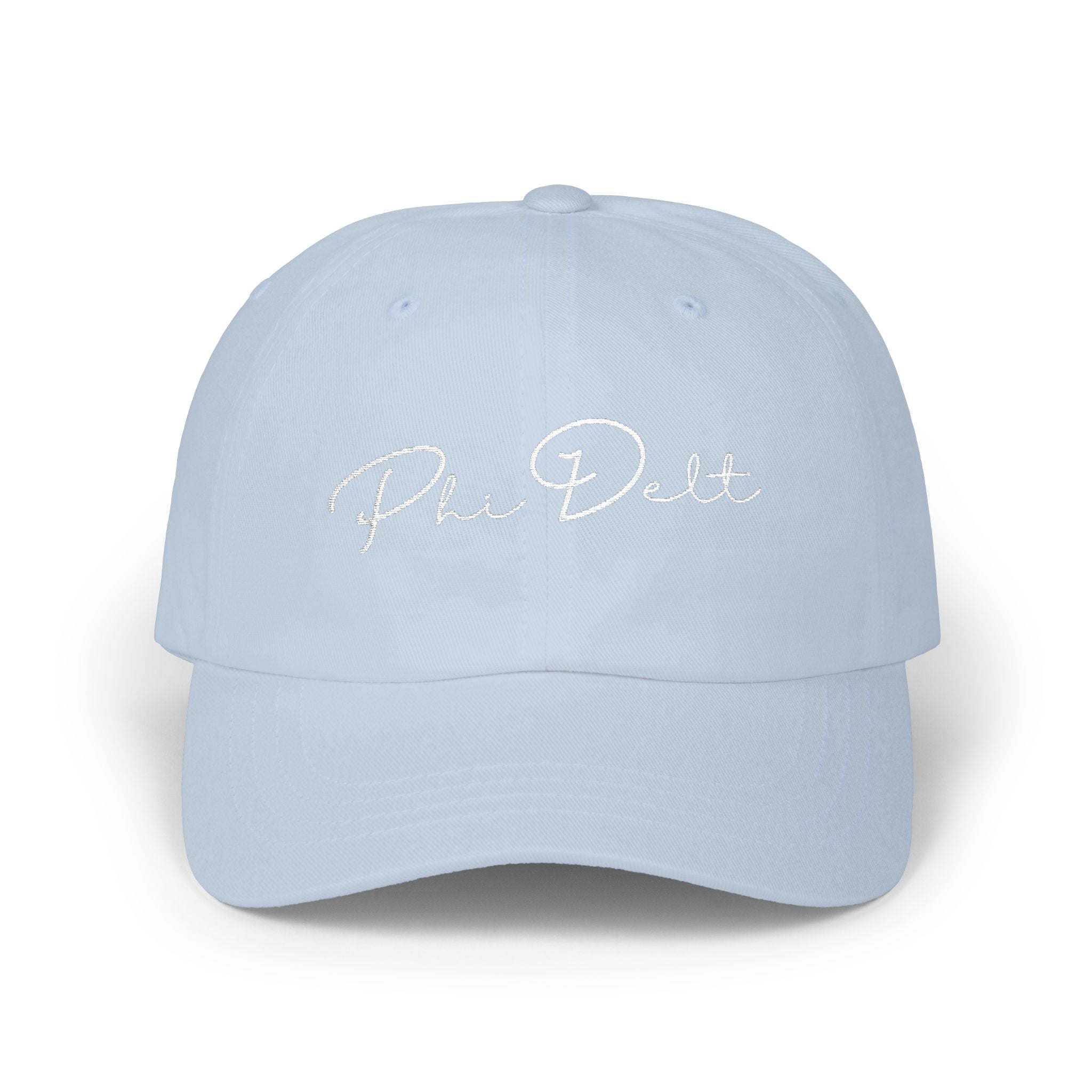 Blue/Black Cursive Dad Hat | Embroidery