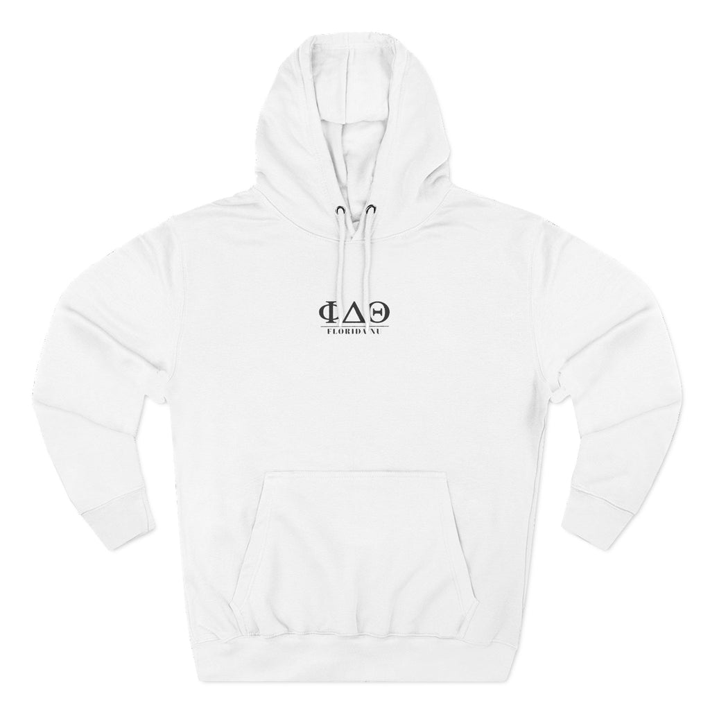 Fleece Hoodie White | Embroidery