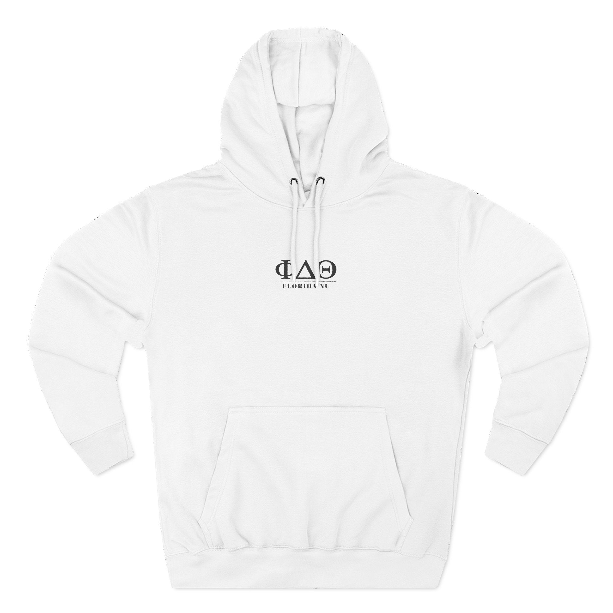 Fleece Hoodie White | Embroidery