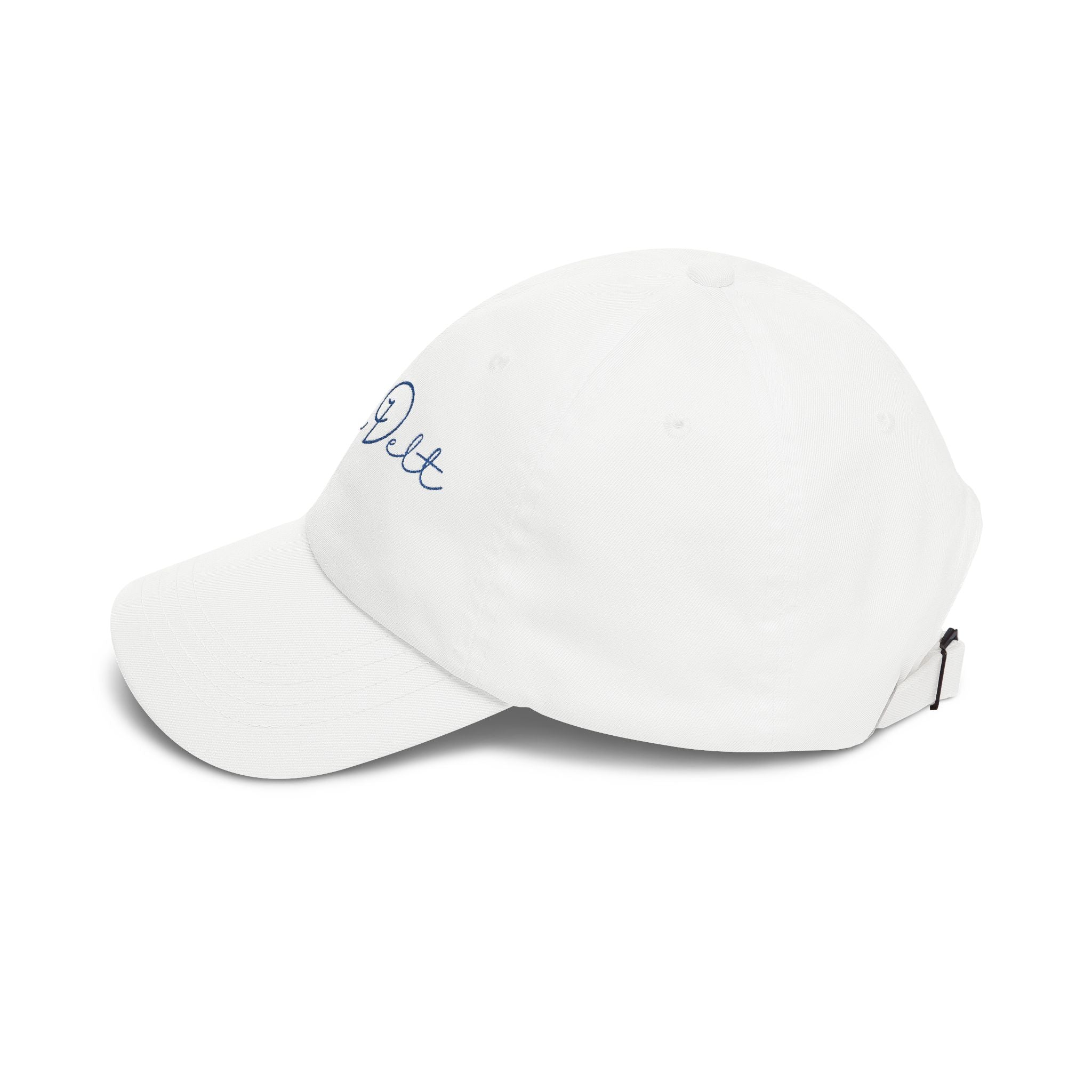 Cursive Dad Hat White | Embroidery
